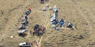 Polícia Militar negocia desocupação de propriedade com 130 sem-terras em Mirante do Paranapanema