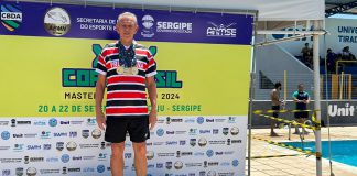 Nadador Francisco Alencar conquistou quatro medalhas de ouro na Copa Brasil Máster