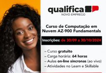 Inscrição para curso gratuito de Computação em Nuvem da Microsoft termina no fim do mês