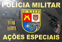 Homem de 42 anos é preso com revólver e munições no bolso no Morada do Sol