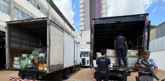 Polícia Rodoviária apreende carga de contrabando avaliada em R$ 1,4 milhão em Presidente Prudente