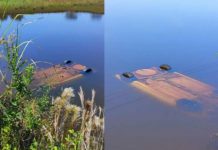 Carro de Piquerobi cai em açude e quatro da mesma família morrem