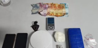 Jovem corre de moto pela avenida Paulo Marcondes e é preso por tráfico de drogas