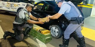 Polícia Rodoviária apreende 195 Kg de maconha em porta malas de carro