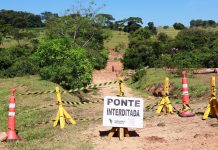 Seagri reconstrói ponte da Estrada do Bambuzinho no distrito de Montalvão