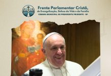Frente Parlamentar Cristã manifesta pesar pelo falecimento do Papa Francisco
