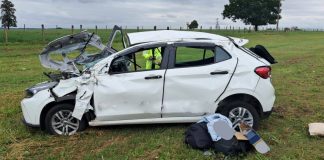 Mulher de 59 anos morre após carro dirigido por filho capotar a 55 Km de Presidente Prudente