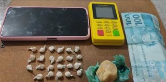 Polícia Militar prende mulher que recebia pagamentos por drogas com maquininha do PagSeguro em Presidente Venceslau
