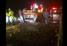 Veículo com duas crianças e três adultos é atingido por carreta em trevo de Presidente Epitácio