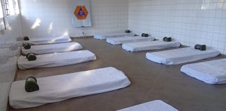 Defesa Civil e Assistência Social montam dormitório emergencial no Estádio Caetano Peretti