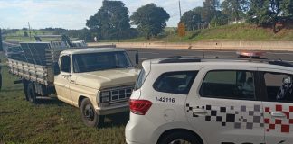 Polícia Militar recupera caminhão furtado em Presidente Venceslau