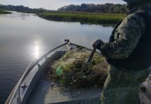 Cerca de 300 metros de redes irregulares são apreendidas no Rio Paraná em Panorama