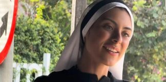 Ex-miss, freira brasileira é filmada vendendo artigos religiosos e encanta redes sociais com sua beleza