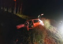 Motorista com sinais de embriaguez colide com viatura da Força Tática em Teodoro Sampaio