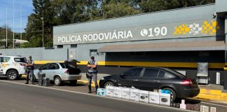 Polícia Rodoviária prende três homens com 80 Kg na Assis Chateaubriand