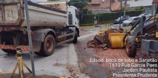 Secretaria de Obras faz correção de valetas nas avenidas Washington Luiz e Ibraim Nobre