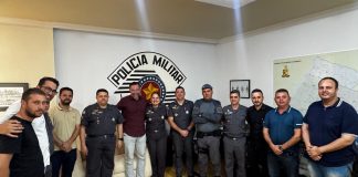 Marangoni visita comando da Polícia Militar e Polícia Ambiental