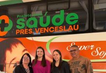 CONFORTO: Prefeita de Presidente Venceslau firma contrato para enviar pacientes em ônibus “super-soft” para o AME de Prudente