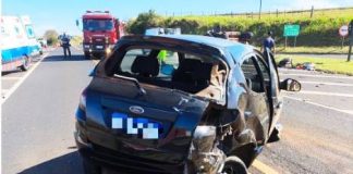 Colisão entre dois veículos deixa feridos no trevo de Teçaindá, em Martinópolis