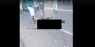Homem de 40 anos tem a cabeça esmagada por caminhão na rua Mendes de Moraes