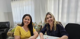 Primeira-dama recebe presidente da Amopontal e articulam 3ª Frec dentro da Expo Prudente