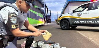 Polícia Rodoviária prende traficante com 13 kg de skank em Irapuru