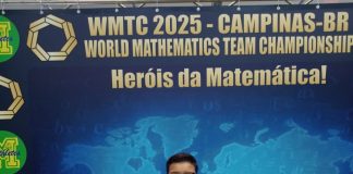 Talento de Prudente brilha em competição internacional de Matemática e leva medalha de ouro