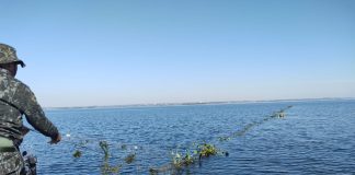 Redes de pesca ilegais são apreendidas no rio Paraná em Presidente Epitácio