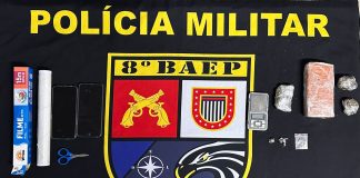 BAEP estoura “boca de fumo” no bairro Vale do Sol e encontra raro haxixe marroquino