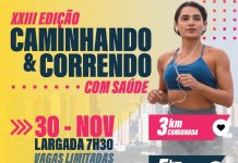 Vem aí a 23ª edição do Caminhando & Correndo com Saúde em Presidente Prudente