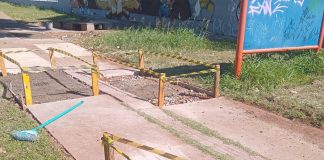 Manutenção no Parque do Povo inclui troca de iluminação e reparos em calçadas