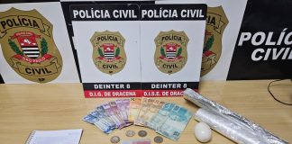 Polícia Civil prende homem em flagrante por tráfico em Dracena
