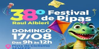 38º Festival de Pipas ocorre neste domingo no Centro Olímpico