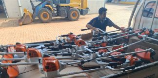 Sosp recebe maquinários que irão auxiliar na construção civil, drenagem e conservação