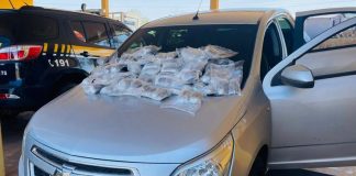 PRF apreende 13 Kg de haxixe em Bataguassu que tinha como destino Presidente Prudente