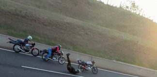 ASSISTA: Motociclista sofre acidente em “racha” na Raposo Tavares perto do Campus III