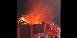 Fogo consome imóvel que abriga serralheria e bar na Vila Marcondes