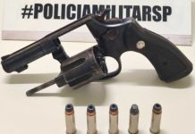 Polícia Militar apreende revólver durante briga em supermercado de Regente Feijó