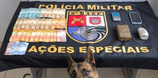 8º BAEP prende homem por tráfico de drogas com tijolo de maconha no residencial Belo Galindo