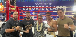 Sob olhares de Popó, prudentino vence em estreia no boxe profissional pelo Fight Music Show