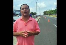 ILUMINAÇÃO: Vereador Edu da Padaria acompanha execução de pedido de manutenção na avenida Manoel Goulart