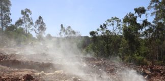 Força-tarefa tenta conter incêndio subterrâneo na Vila Furquim