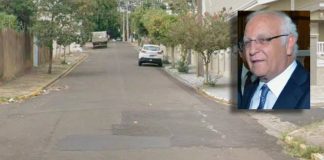 Vereador Dr. Ênio Perrone pede melhorias no asfalto da rua Bela