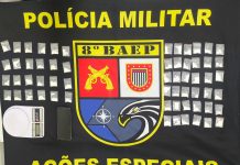 Homem de 38 anos é preso pelo 8º BAEP por tráfico de drogas em Álvares Machado