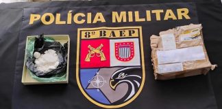 BAEP realiza apreensão de cocaína que estava sendo entregue via delivery em Presidente Prudente