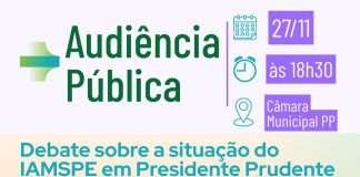 Câmara convoca Audiência Pública para discutir crise no IAMSPE em Prudente