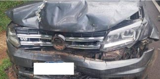 Engavetamento bloqueia alça de acesso da Raposo Tavares em Presidente Prudente