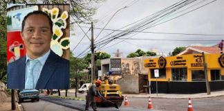 Vereador Edu da Padaria comemora início do recapeamento da avenida da Saudade