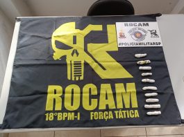 Homem é preso por tráfico de drogas durante patrulhamento da Rocam em Prudente