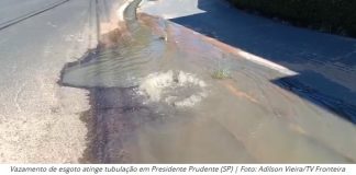 Vazamento de esgoto é registrado no Parque do Povo e Sabesp aciona equipe para reparo